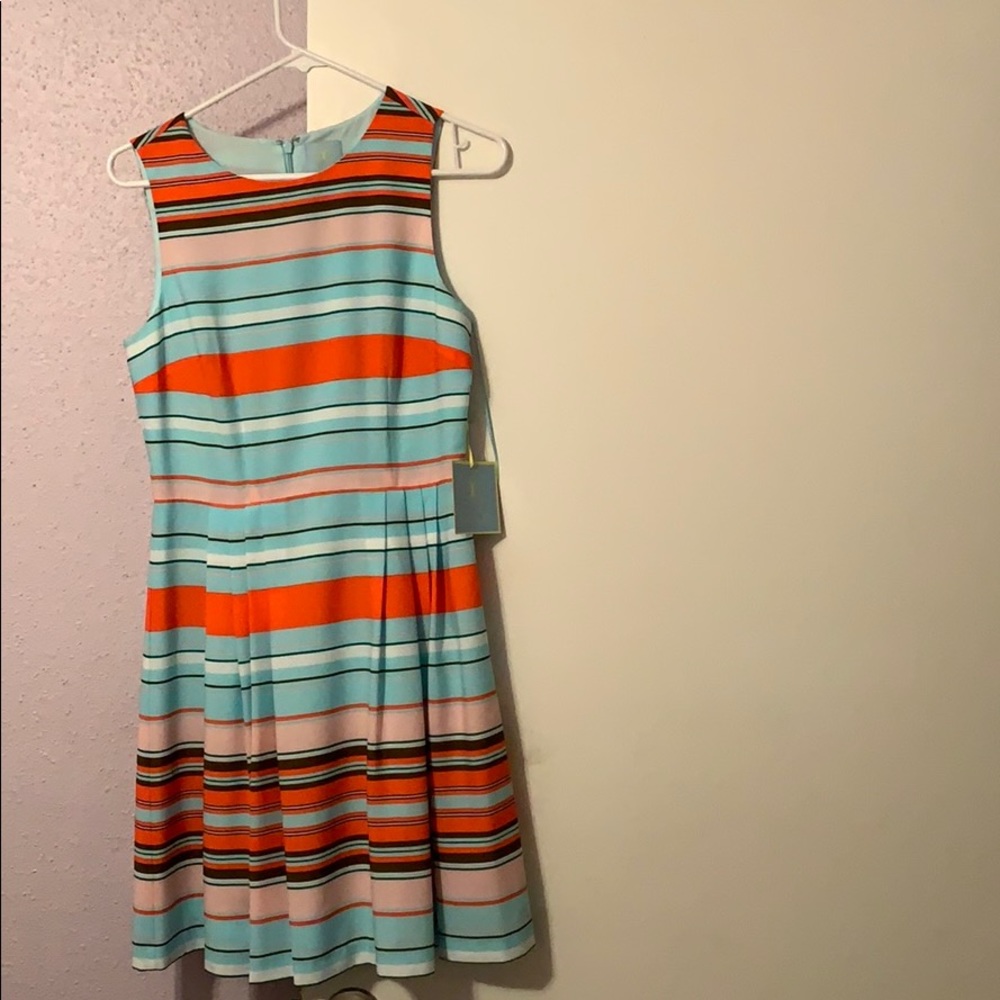 NWT CeCe by Nordstrom Blue Sleeveless Dress 4